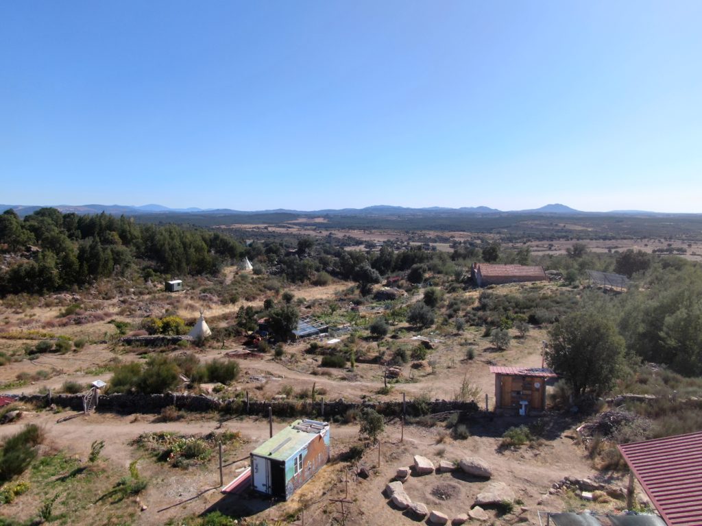 Permaculture farm from north west