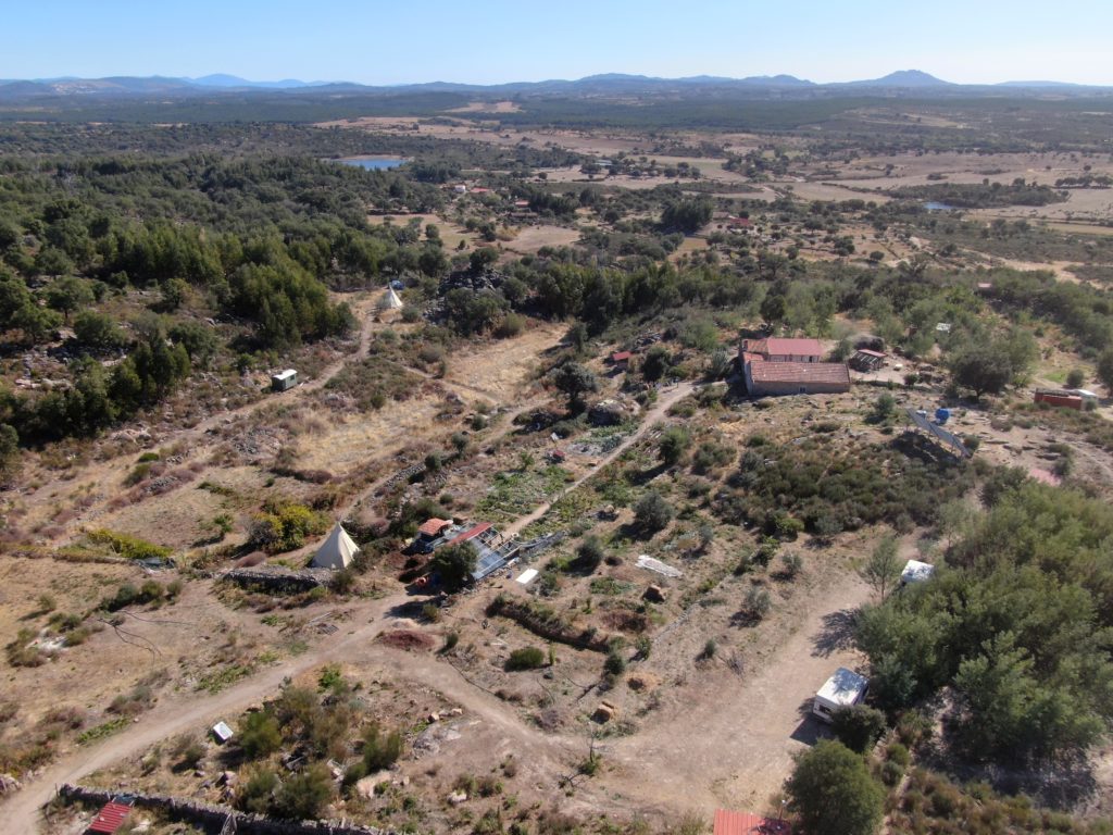 Permaculture farm from north west