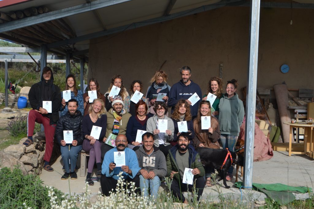 permaculture design course portugal - Students March 2022