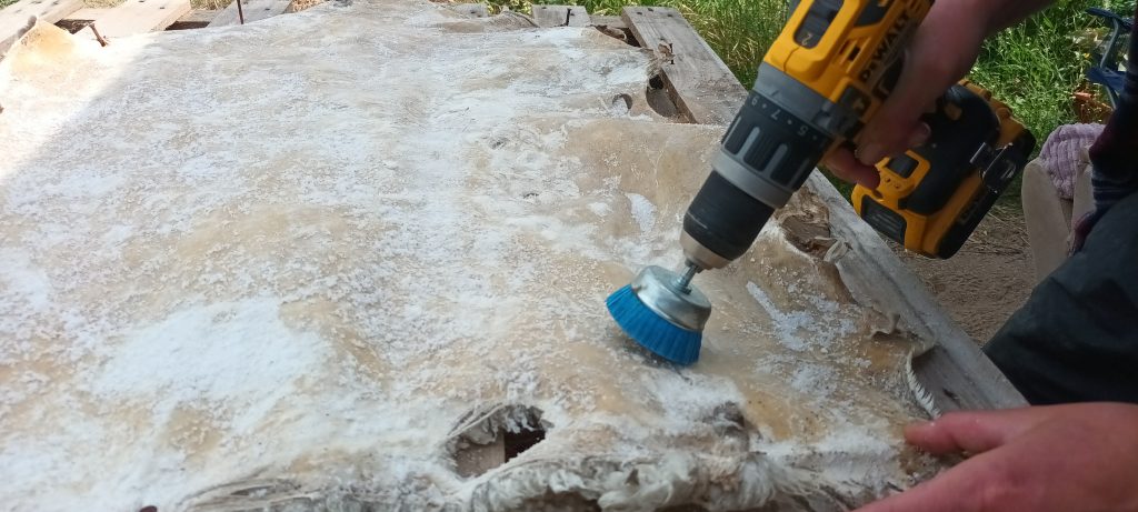 how to make a sheep skin rug (10)
