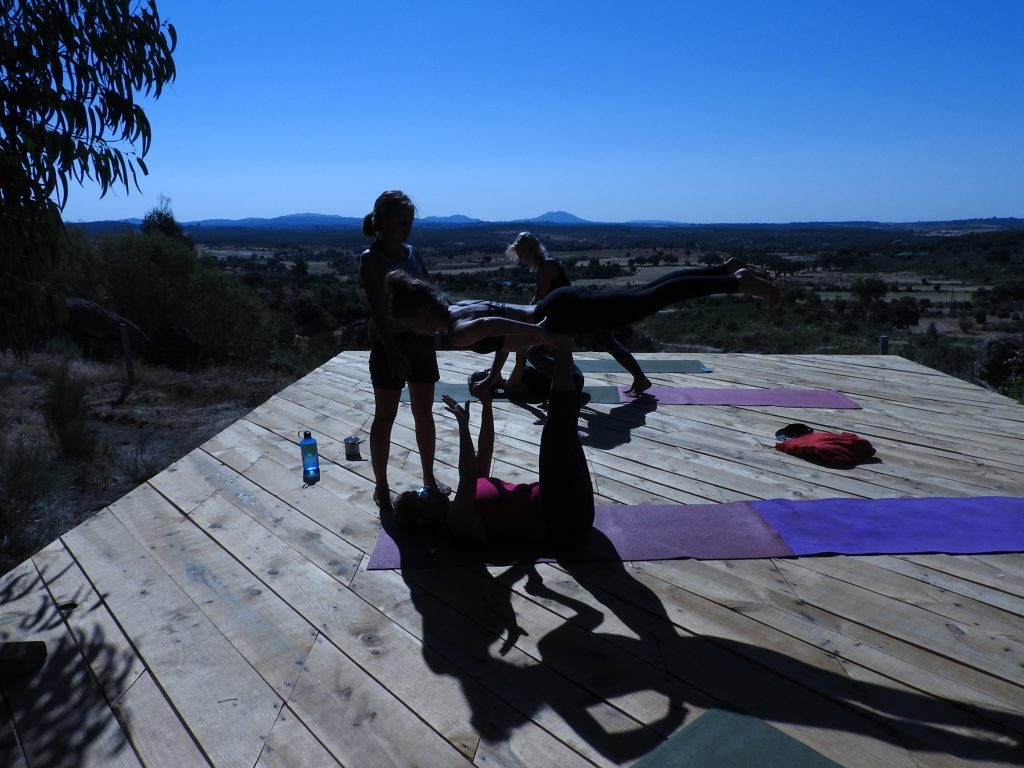 Sometimes we provide acro yoga classes