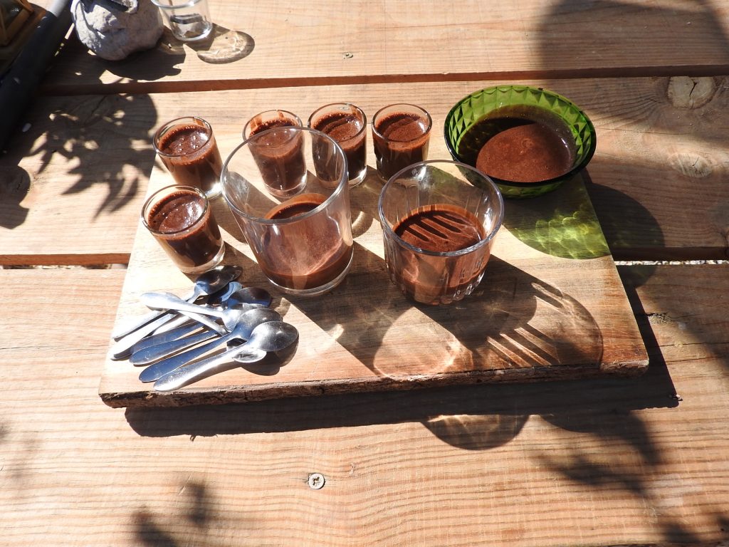 We dont only eat greens, today was chocolate moose day