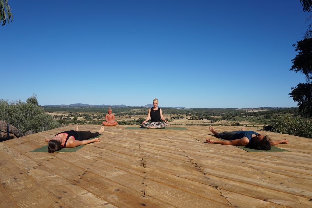 The yoga deck