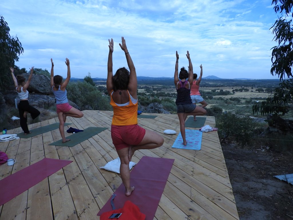 We have yoga at least once every day, always different styles 