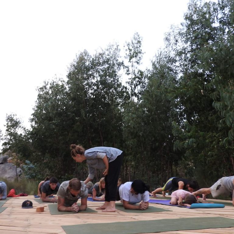Yoga Workshops on the yoga desk