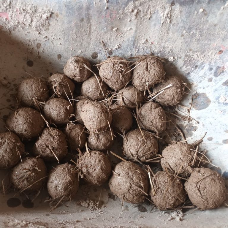 Natural Building - Cob balls