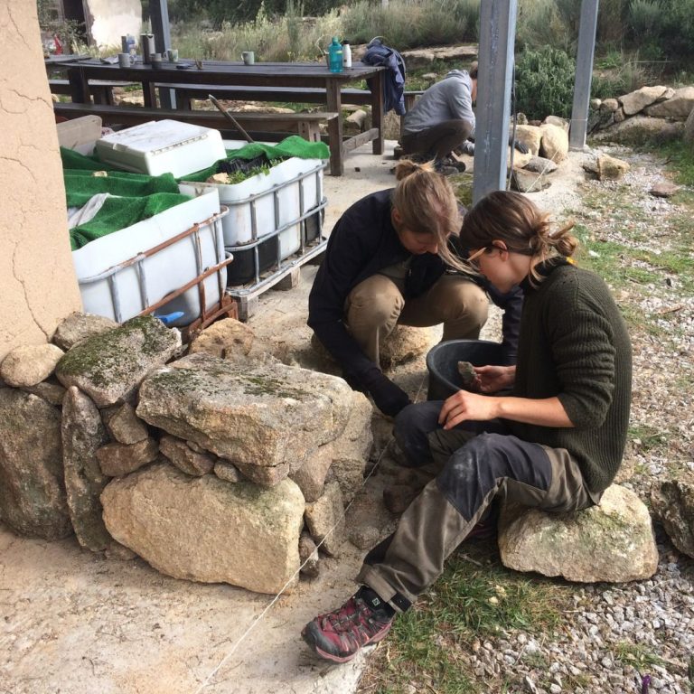 Natural Building - Natural stone wall from the land