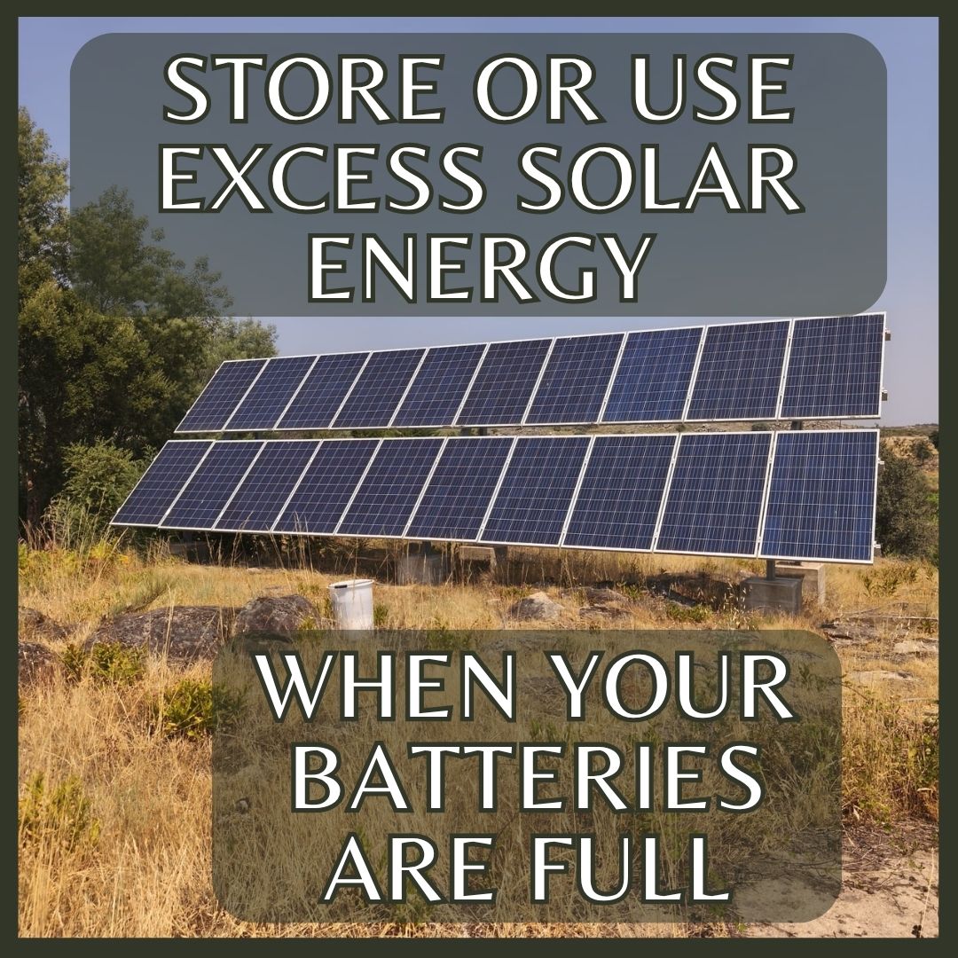 Store excess solar energy automatically with smart switches